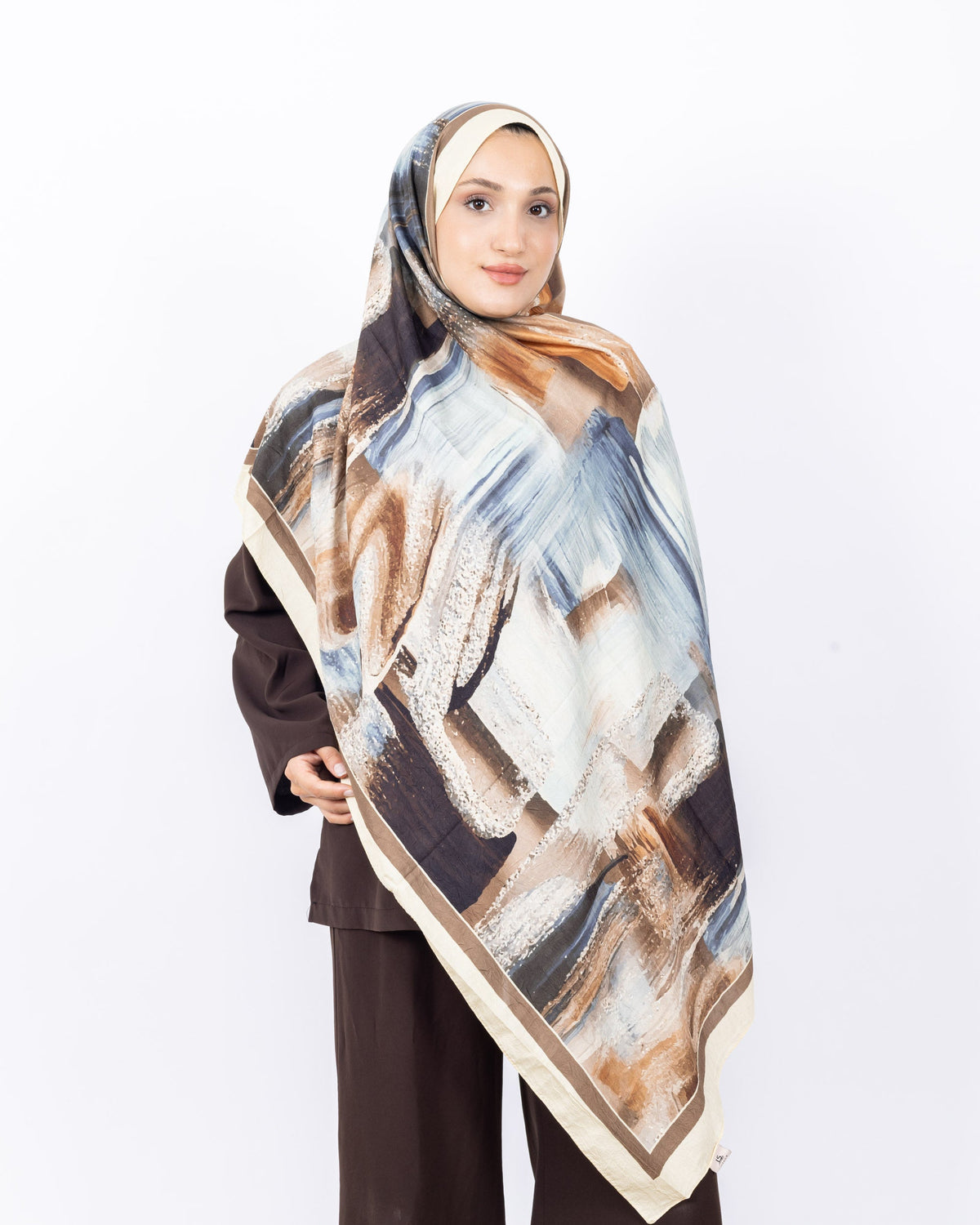 Mikro Bambu Kraş Şal D021 Sarı, 75 × 185 cm şal – görsel 2