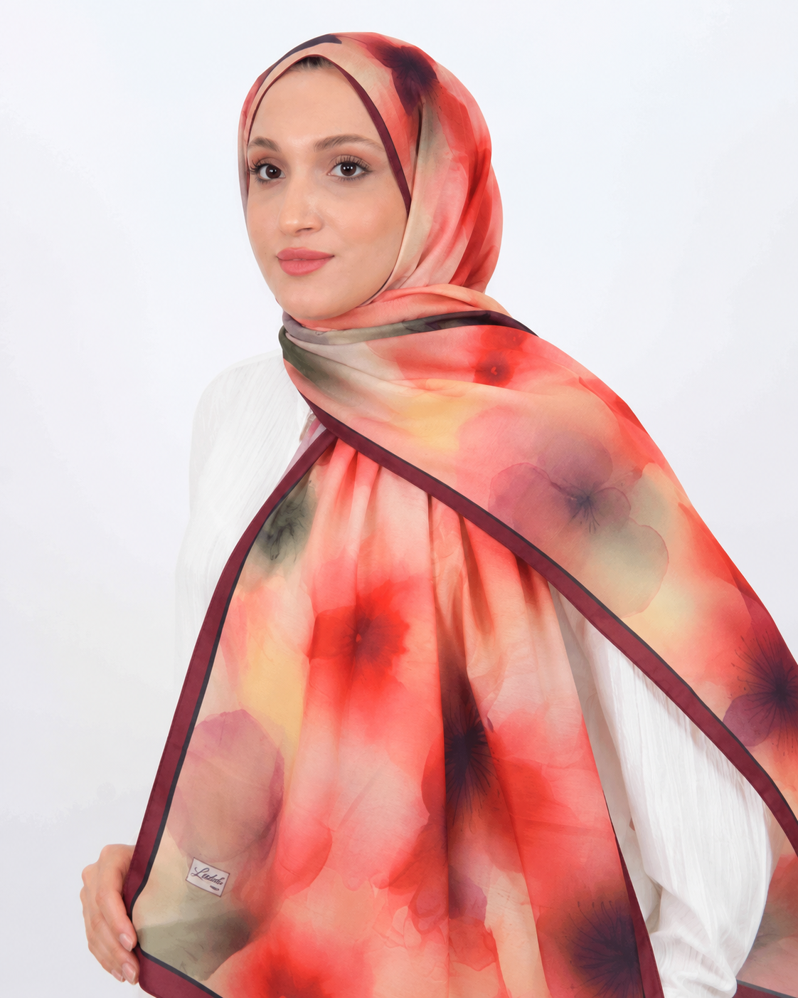 Soft Şal D063 Mürdüm, 75 × 185 cm şal – görsel 1