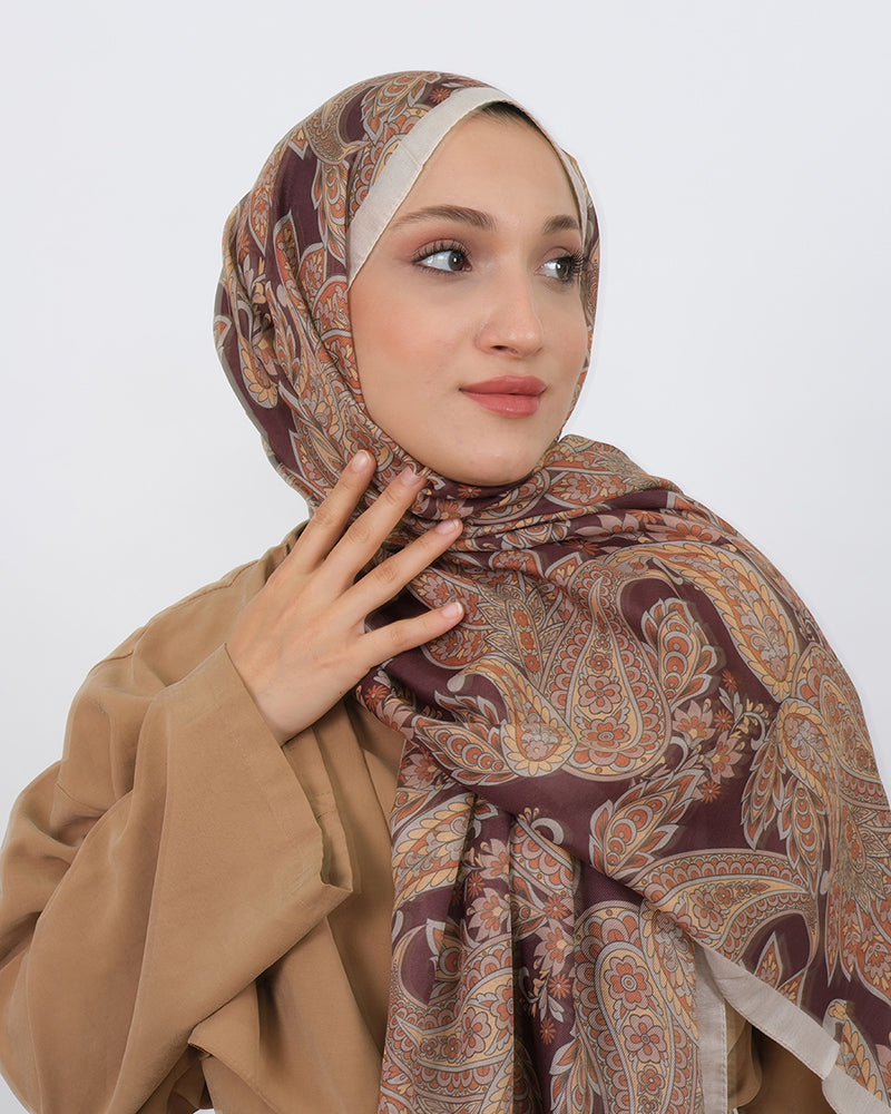 Soft Şal D057 Taş Rengi, 75 × 185 cm şal – görsel 3