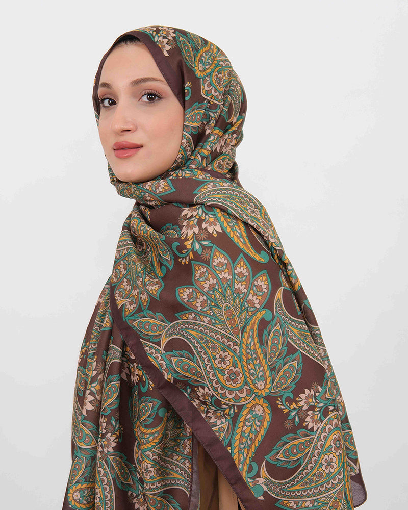 Soft Şal D057 Kahverengi, 75 × 185 cm şal – görsel 3