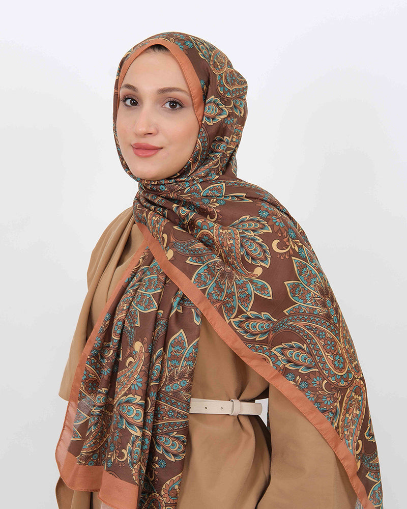 Soft Şal D057 Hardal, 75 × 185 cm şal – görsel 1