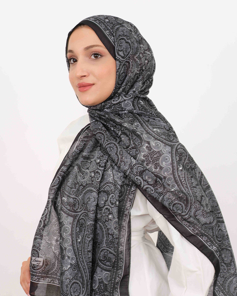 Soft Şal D059 Siyah, 75 × 185 cm şal – görsel 3