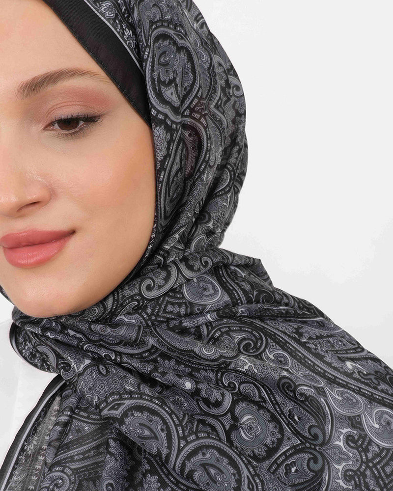 Soft Şal D059 Siyah, 75 × 185 cm şal – görsel 4