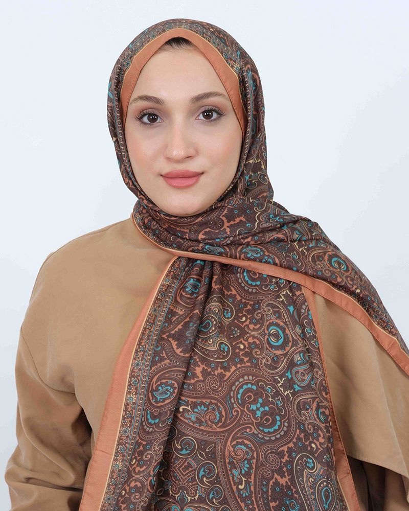 Soft Şal D059 Hardal, 75 × 185 cm şal – görsel 3