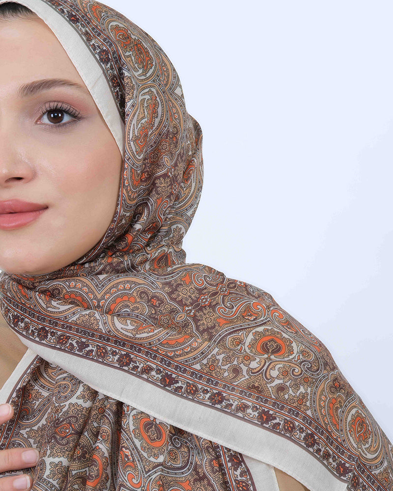 Soft Şal D059 Taş Rengi, 75 × 185 cm şal – görsel 1
