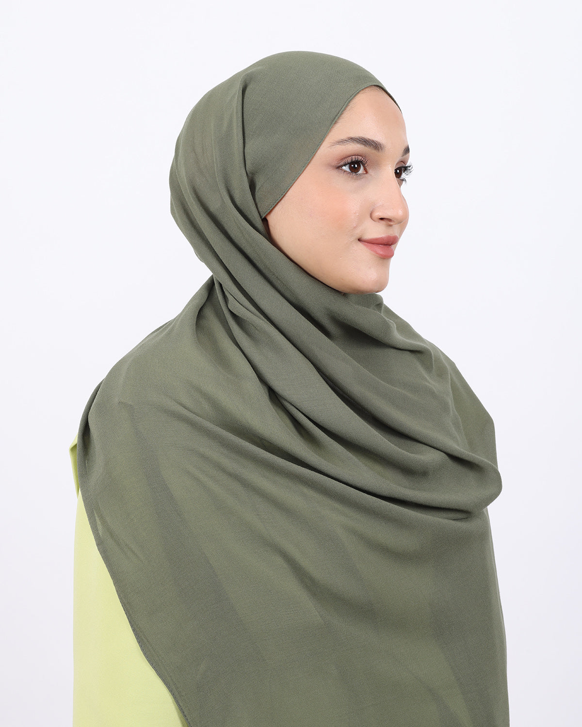Organik Şal D056 Yeşil, 75 × 185 cm şal – görsel 1