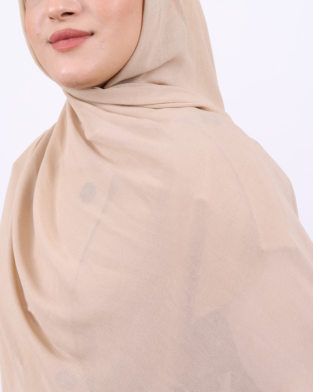 Organik Şal D056 Bej, 75 × 185 cm şal – görsel 3