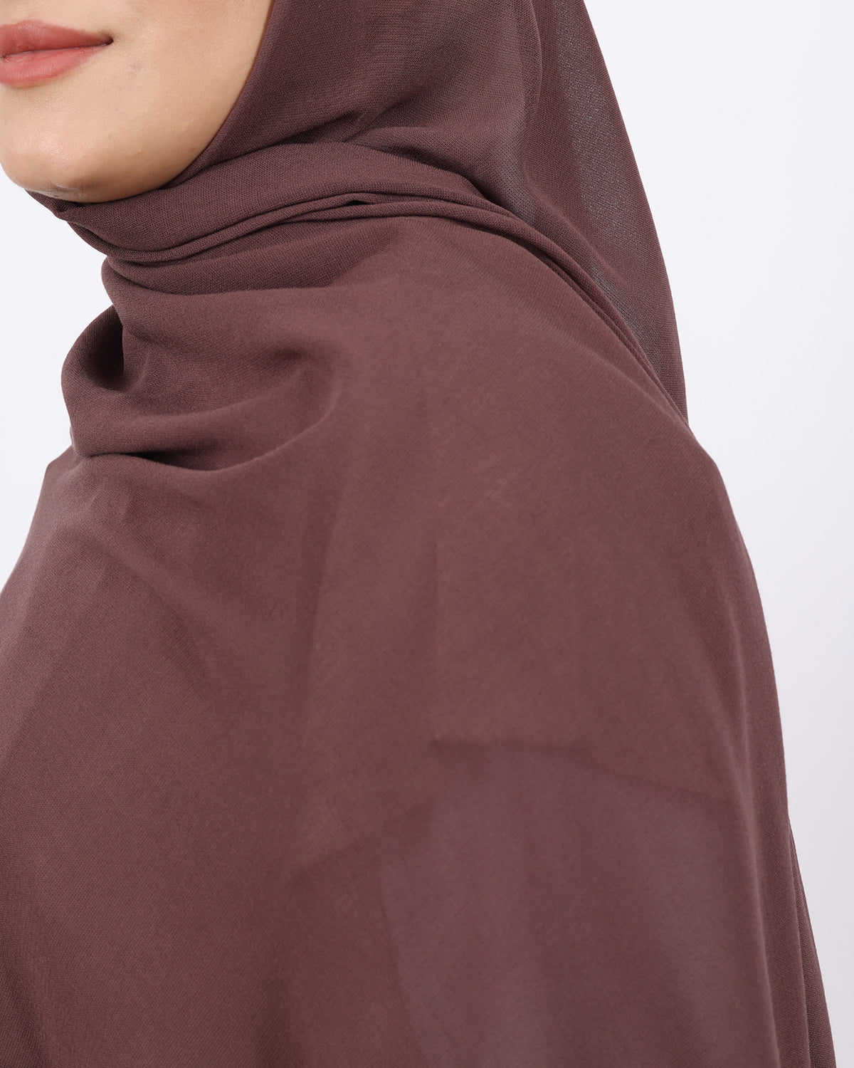 Organik Şal D056 Kahverengi, 75 × 185 cm şal – görsel 3