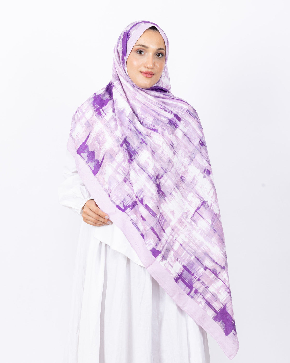 Mikro Bambu Kraş Şal D028 Toz Pembe, 75 × 185 cm şal – görsel 2