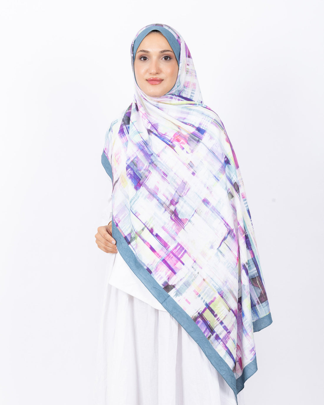 Mikro Bambu Kraş Şal D028 Mint Yeşili, 75 × 185 cm şal – görsel 2