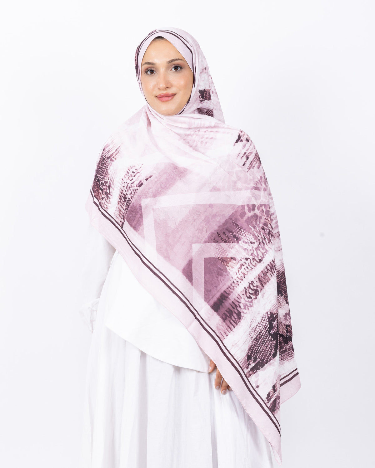 Mikro Bambu Kraş Şal D030 Toz Pembe, 75 × 185 cm şal – görsel 3
