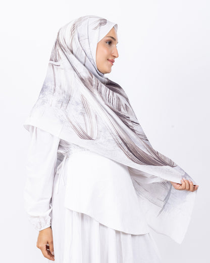 Mikro Bambu Kraş Şal D035 Kahverengi, 75 × 185 cm şal – görsel 4