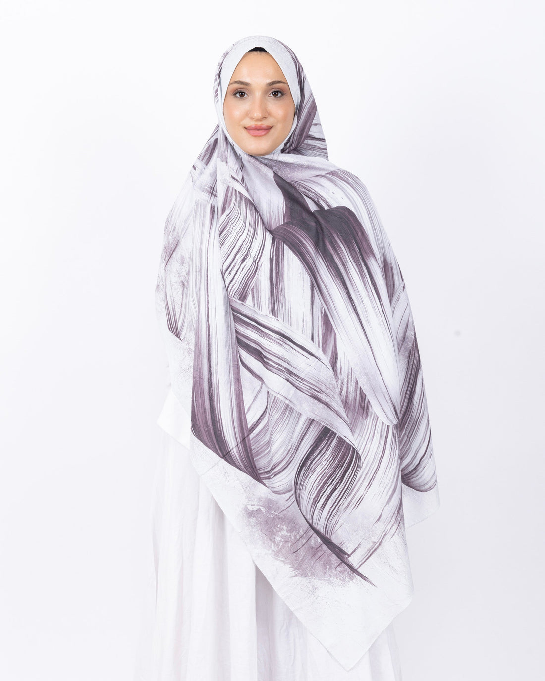 Mikro Bambu Kraş Şal D035 Acı Kahve, 75 × 185 cm şal – görsel 2