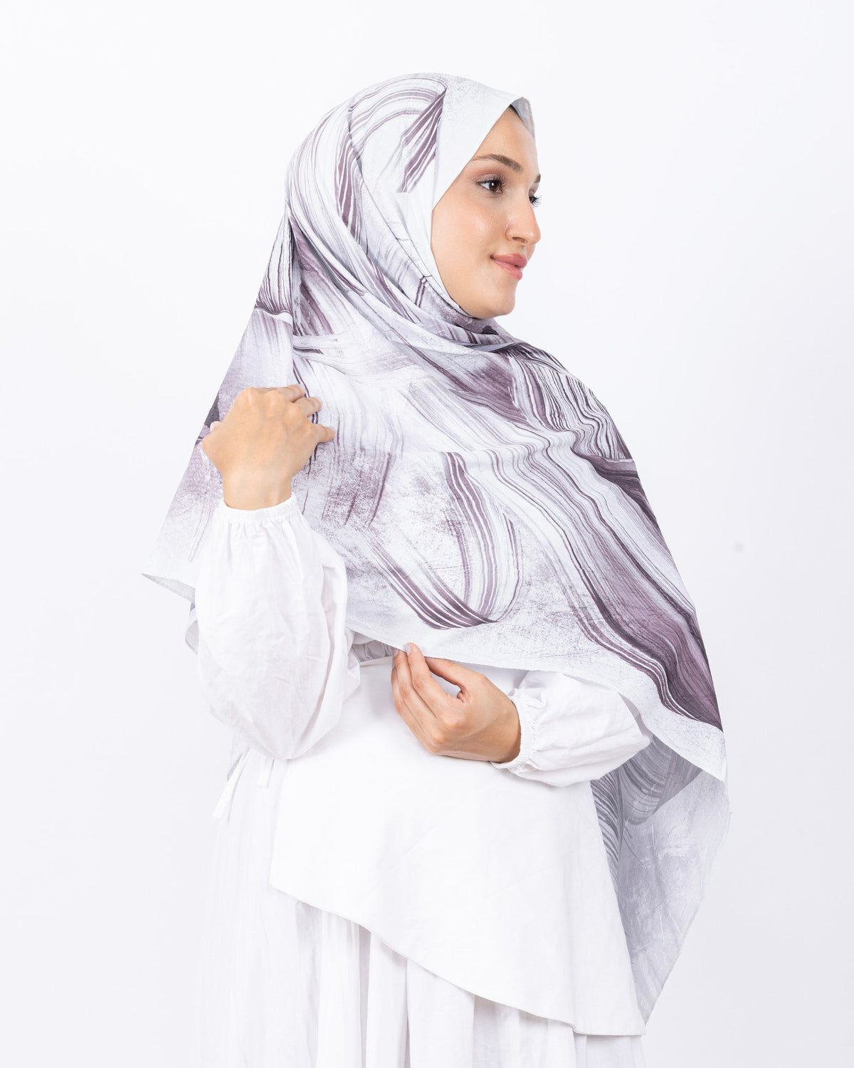 Mikro Bambu Kraş Şal D035 Acı Kahve, 75 × 185 cm şal – görsel 3