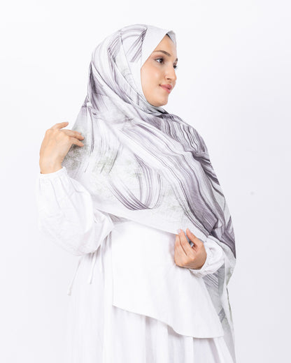 Mikro Bambu Kraş Şal D035 Kahve Yeşil, 75 × 185 cm şal – görsel 1