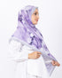 Fransız İpeği D018 Gri-Lila, çiçekli desenli, 75 × 185 cm şal – görsel 1