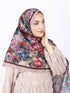 Mikro Soft Şal D001 Vizon, çiçekli desenli, 75 × 185 cm şal – görsel 1