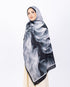 Mikro Soft Şal D007 Siyah, çiçekli desenli, 75 × 185 cm şal – görsel 1
