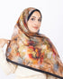 Mikro Soft Şal D009 Siyah-Kahve, çiçekli desenli, 75 × 185 cm şal – görsel 1