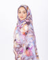 Mikro Soft Şal D015 Gül Kurusu, çiçekli desenli, 75 × 185 cm şal – görsel 1