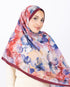 Mikro Soft Şal D015 Bordo, çiçekli desenli, 75 × 185 cm şal – görsel 1
