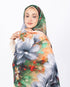 Mikro Soft Şal D004 Somon, çiçekli desenli, 75 × 185 cm şal – görsel 1