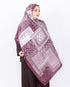 Mikro Bambu Kraş Şal D034 Bordo-Beyaz, 75 × 185 cm şal – görsel 1