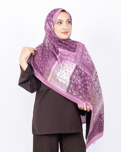 Mikro Bambu Kraş Şal D034 Gül Kurusu, 75 × 185 cm şal – görsel 1