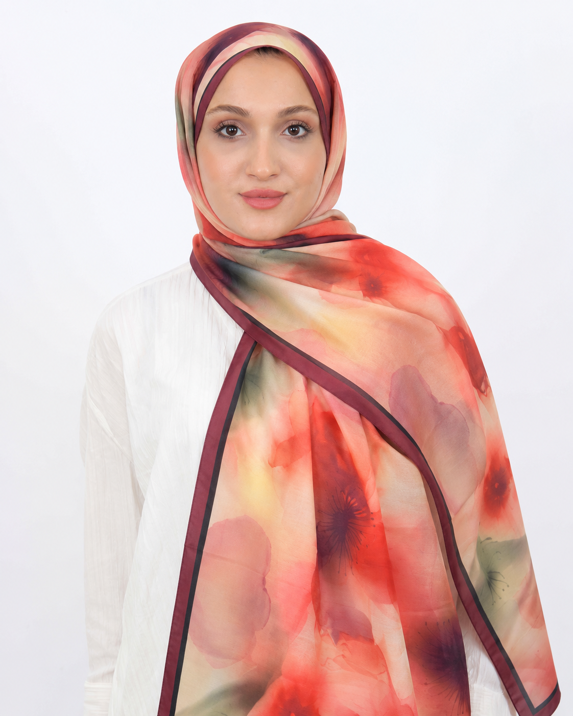 Soft Şal D063 Mürdüm, 75 × 185 cm şal – görsel 4