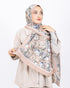 Soft Bambu Kraş Şal D036 Bej Rengi, rose desenli, 75 × 185 cm şal – görsel 1