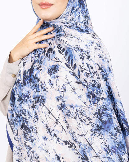 Soft Bambu Kraş Şal D037 Lacivert, 75 × 185 cm şal – görsel 1