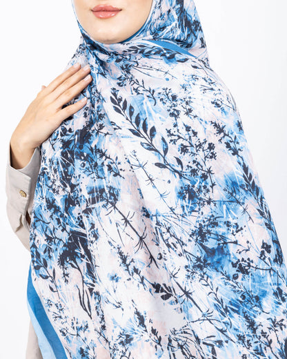 Soft Bambu Kraş Şal D037 Mavi, 75 × 185 cm şal – görsel 4