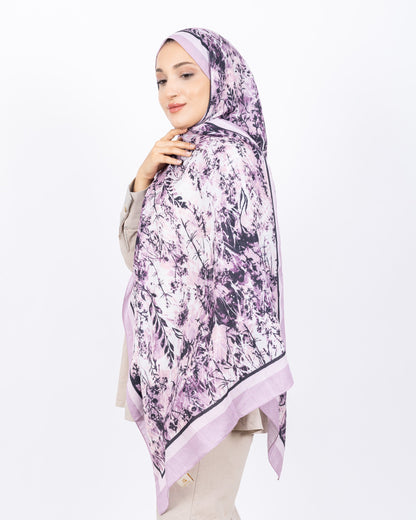 Soft Bambu Kraş Şal D037 Lila, 75 × 185 cm şal – görsel 3