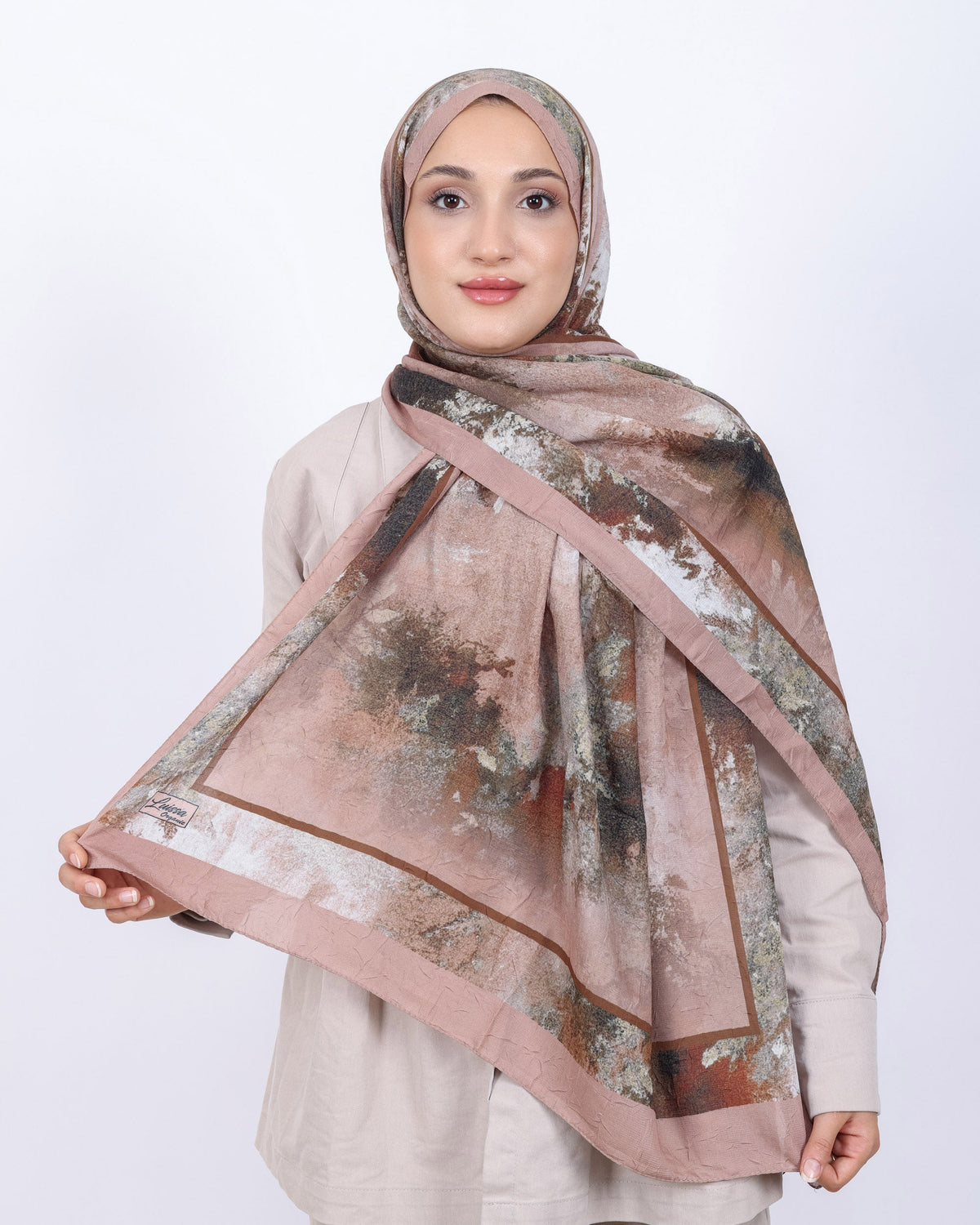 Soft Bambu Kraş Şal D038 Somon, 75 × 185 cm şal – görsel 2