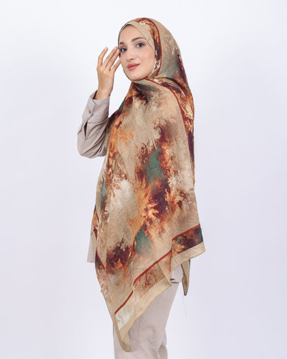 Soft Bambu Kraş Şal D038 Gold, 75 × 185 cm şal – görsel 3