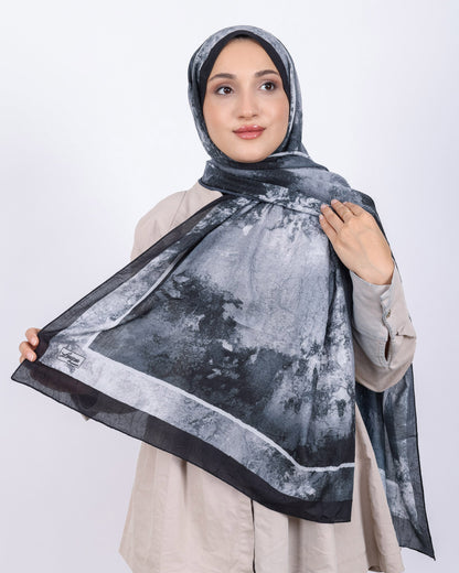 Soft Bambu Kraş Şal D038 Siyah, 75 × 185 cm şal – görsel 2