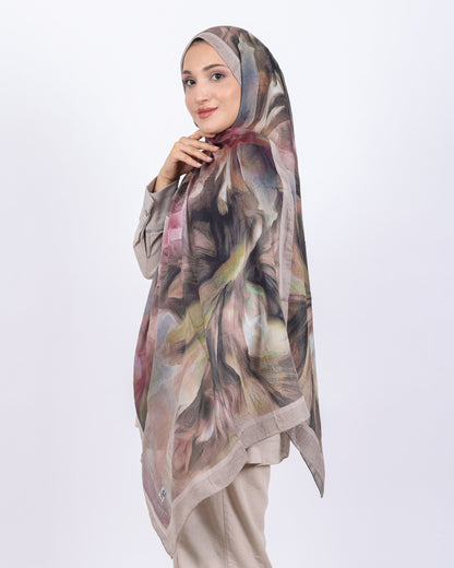 Soft Bambu Kraş Şal D039 Bej, 75 × 185 cm şal – görsel 3