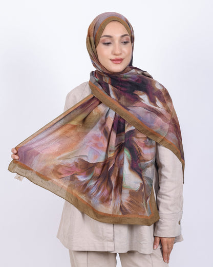 Soft Bambu Kraş Şal D039 Hardal, 75 × 185 cm şal – görsel 2