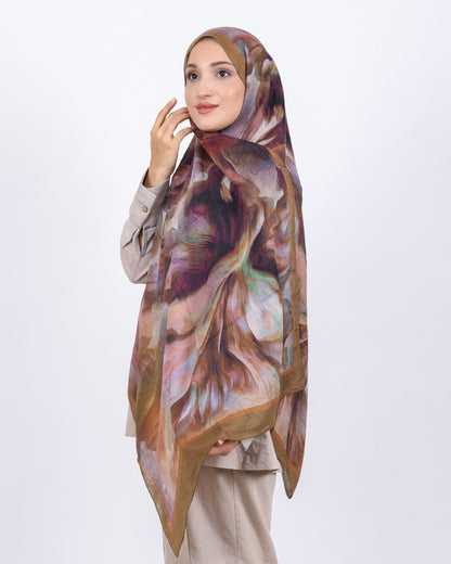 Soft Bambu Kraş Şal D039 Hardal, 75 × 185 cm şal – görsel 1