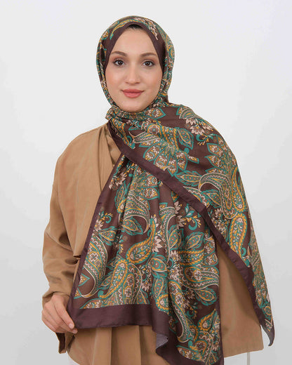 Soft Şal D057 Kahverengi, 75 × 185 cm şal – görsel 2