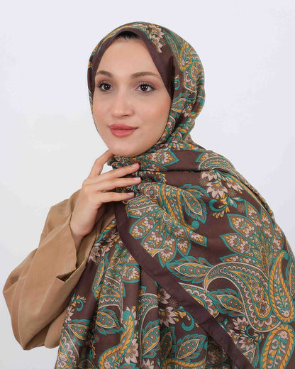 Soft Şal D057 Kahverengi, 75 × 185 cm şal – görsel 4