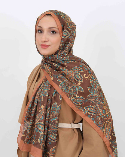Soft Şal D057 Hardal, 75 × 185 cm şal – görsel 1