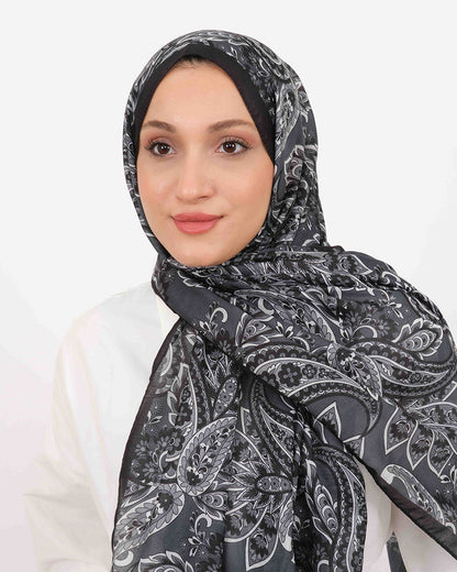 Soft Şal D057 Siyah, 75 × 185 cm şal – görsel 3