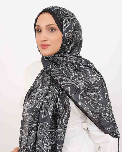Soft Şal D057 Siyah, 75 × 185 cm şal – görsel 4