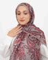 Soft Şal D057 Vizon-Bordo, 75 × 185 cm şal – görsel 1