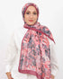 Soft Şal D058 Bordo, çiçekli desenli, 75 × 185 cm şal – görsel 1