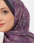 Soft Şal D059 Siyah-Mor, 75 × 185 cm şal – görsel 1