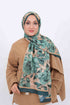 Soft Şal D061 Mint Yeşili, çiçekli desenli, 75 × 185 cm şal – görsel 1