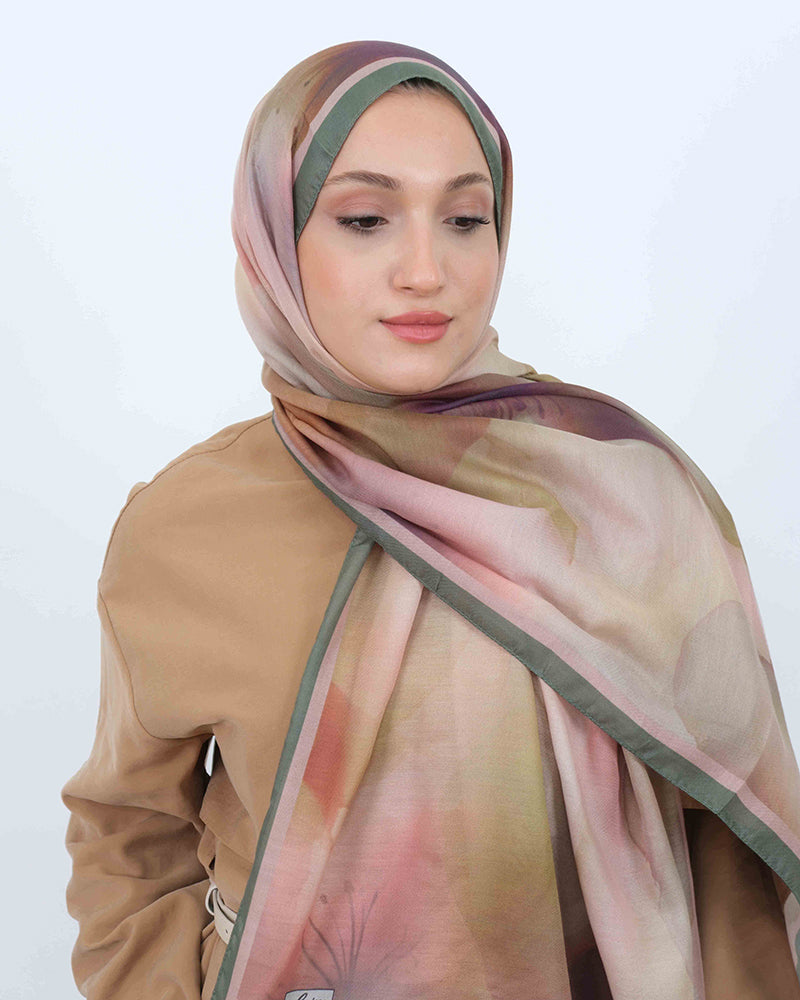 Soft Şal D063 Yeşil, 75 × 185 cm şal – görsel 1