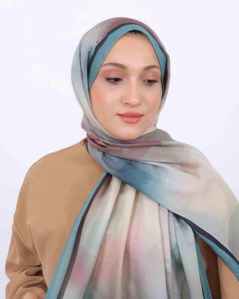 Soft Şal D063 İndigo Mavi, 75 × 185 cm şal – görsel 3